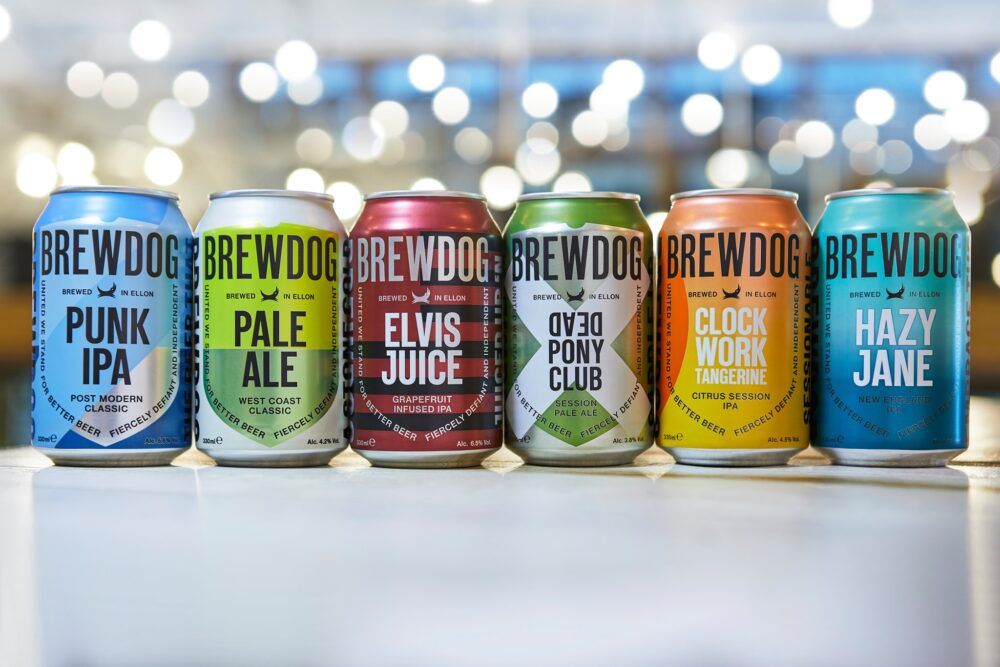 Some of the brewdog range of beers