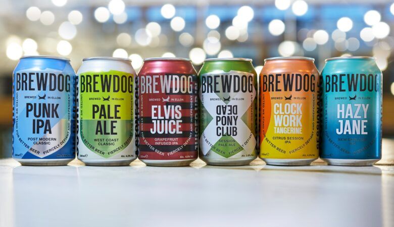 Some of the brewdog range of beers