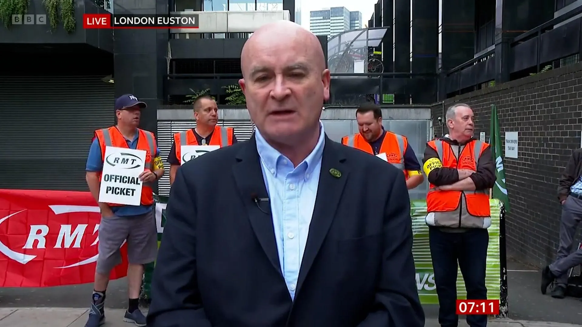 RMT Strike negotiator Mick Lynch
